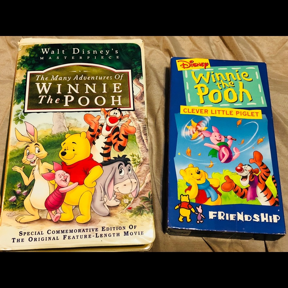 Disney Winnie the Pooh Set of 2 VHS